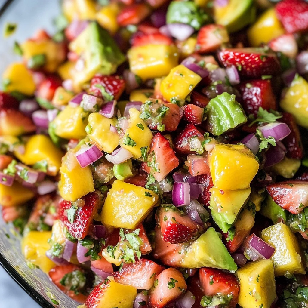 Easy 15-Minute Strawberry Mango Avocado Salsa Recipe